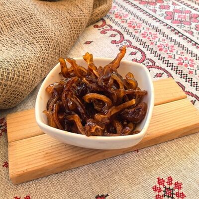 Ушки свиные с острым соусом в Корчма по цене 450 ₽