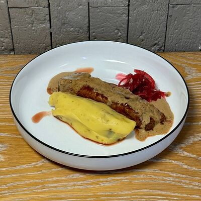 Фланк с белыми грибами и перечным соусом в Desserto Десерто по цене 990 ₽
