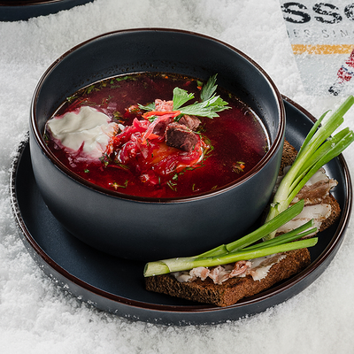 Борщ с говядиной в Ермолаевъ спорткомитет по цене 475 ₽