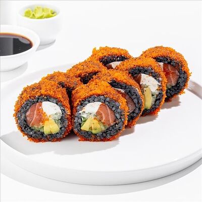 Черный в красном тобико в SeabasSushi по цене 1595 ₽