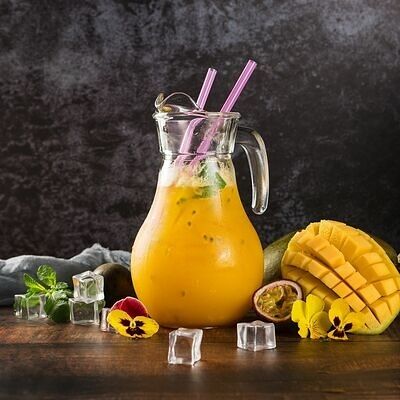 Лимонад Маракуйя и манго 0,25л в Ресторан Мангал по цене 250 ₽