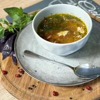 Рыбный суп с морепродуктами в Шереп