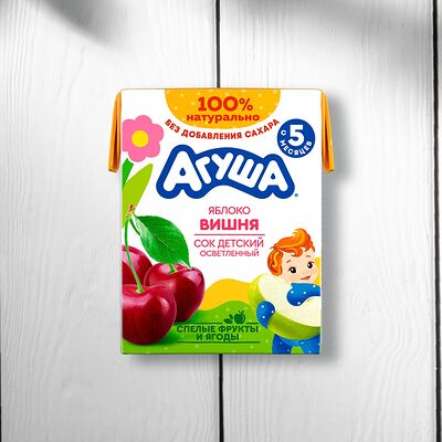 Сок Агуша Яблоко-вишня в Перчини по цене 160 ₽