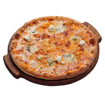 Пицца 5 сыров 28 см в ИТЛЕ Bistro Halal по цене 780 ₽