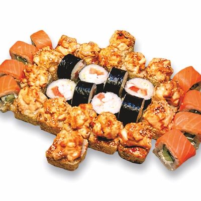 Сет 50 на 50 в Йоги Суши по цене 1390 ₽