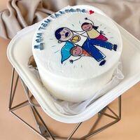 Бенто-торт Дом там, где папа в Vanilka