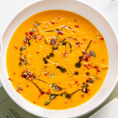 Тыквенный суп в М2 Органик Клуб Патриаршие по цене 890 ₽