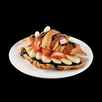 Круассан с шоколадом и бананом в Пицца Пи