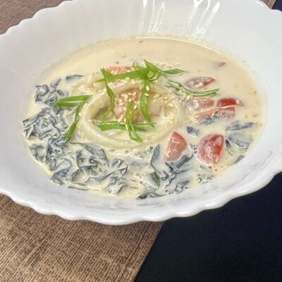 Сливочный суп с морепродуктами в Вилки-Палки по цене 399 ₽