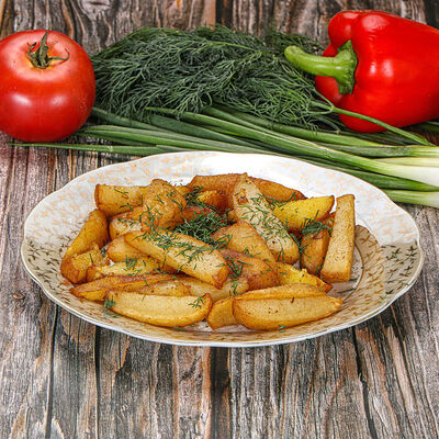 Картошка по-деревенски в Чайхана Мадина по цене 267 ₽