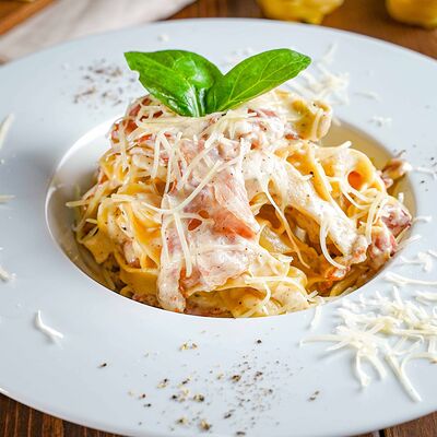 Паста Карбонара в Bullet Bar по цене 620 ₽