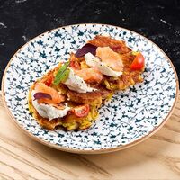 Драники с лососем в Anooka