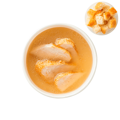 Бульон куриный с гренками в Zotman Pizza по цене 210 ₽