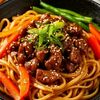 Свинина в соусе терияки с яичной лапшой в Roll Food Boll по цене 585