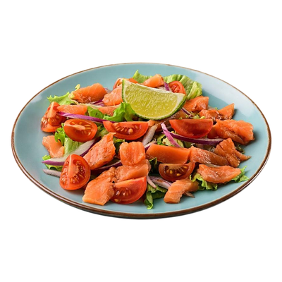 Салат с лососем и зеленью в Джекина доставка по цене 575 ₽