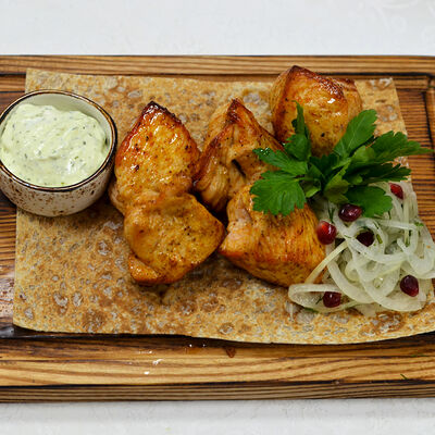 Шашлык из индейки в Лесная поляна по цене 720 ₽