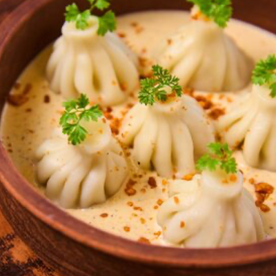 Хинкали с индейкой в сливочно-ореховом соусе в Джованни по цене 525 ₽