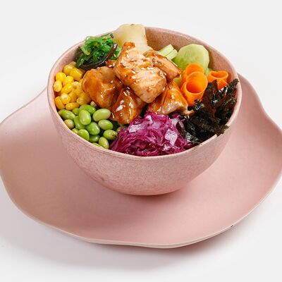 Азиатский боул с лососем терияки в Coffee Boom по цене 850 ₽