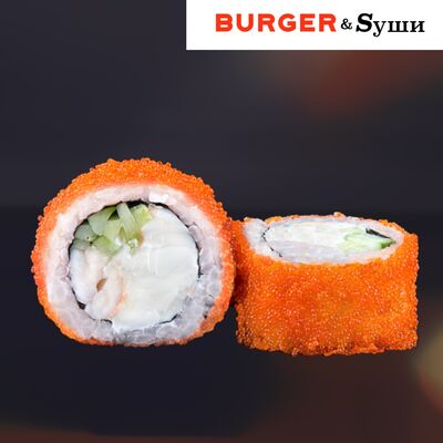 Ролл Калифорния с креветкой в Burger&Sushi по цене 429 ₽