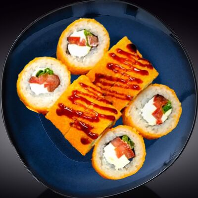 Ролл в темпуре томат в Вкусно Песец по цене 509 ₽