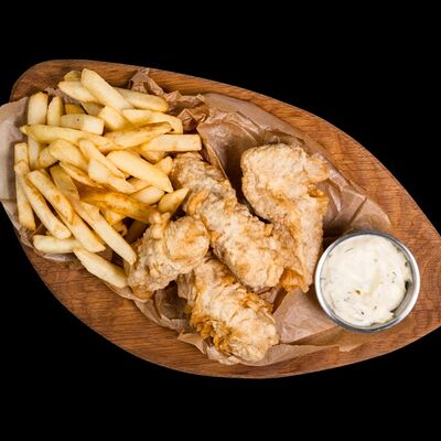 Фиш энд чипс в Beer & Fire Grill по цене 597 ₽