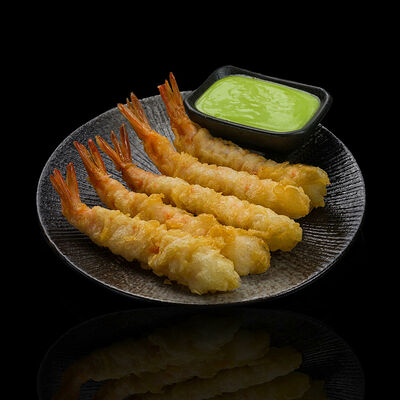 Креветки Темпура с соусом васаби в Koi sushi bar по цене 960 ₽