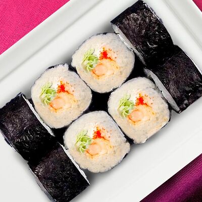Сливочный эби маки в Суши-бар Босс Лосось по цене 426 ₽