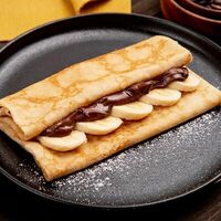 Блин с шоколадом Nutella и бананами в Папины блины