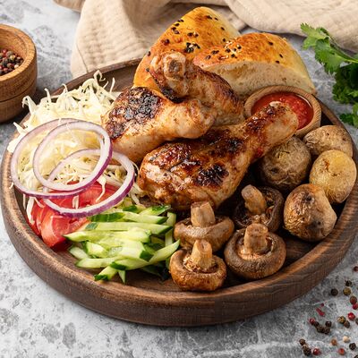 Бизнес-порция Raxaт с куриными голенями в Raxat Halal по цене 600