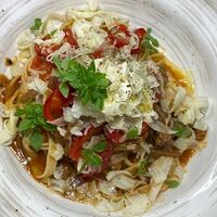 Паста со рваной мраморной говядиной в Daddy's Cafe
