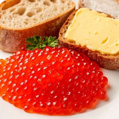 Красная икра с маслом в Ракушка по цене 540 ₽