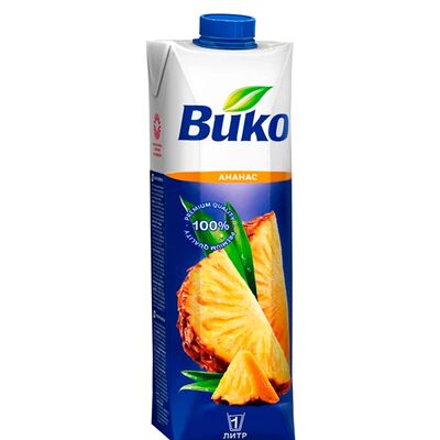 Сок Вико Ананасв Настроение вкуса ФАСТФУД по цене 300 ₽