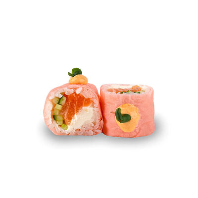 Ролл спайси лосось в Кайфитория по цене 740 ₽