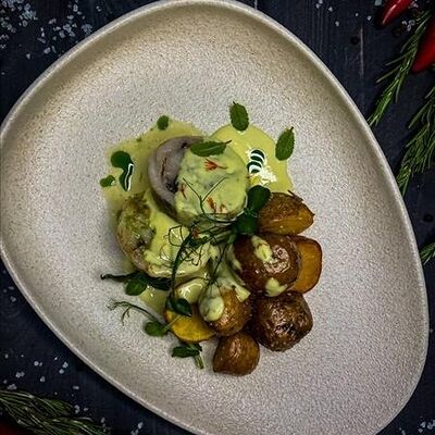 Сурский судак с картофелем стоун в Малевичи по цене 820 ₽