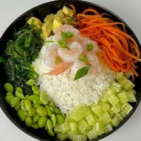 Поке с креветками в Kuksu korea cafe