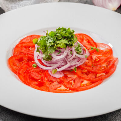 Карпаччо из розовых помидоров в Сахара по цене 685 ₽