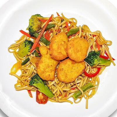 Удон с наггетсами в Суши Хаус по цене 270 ₽