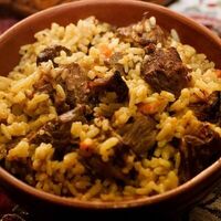 Плов по-узбекски в Mangal House