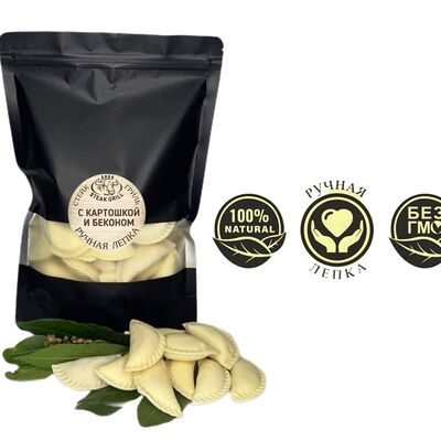 Вареники с картофелем и бекономв СТЕЙК ГРИЛЬ по цене 690 ₽