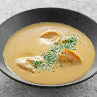 Рыбный суп с креветками в Нектарин по цене 760 ₽