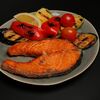 Стейк из лосося и овощами гриль в У речки Каменки по цене 2675