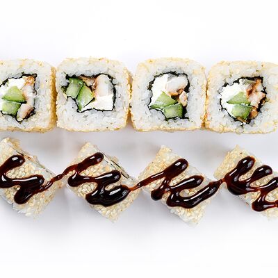 Аляска с угрем в Русская пицца по цене 290 ₽