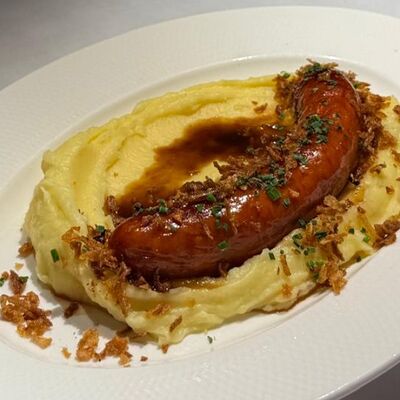 Сальчича пиканте, картофельное пюре в Osteria by Mandy's по цене 1400 ₽