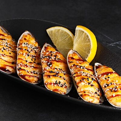 Запечённые мидии в Панорама по цене 720 ₽