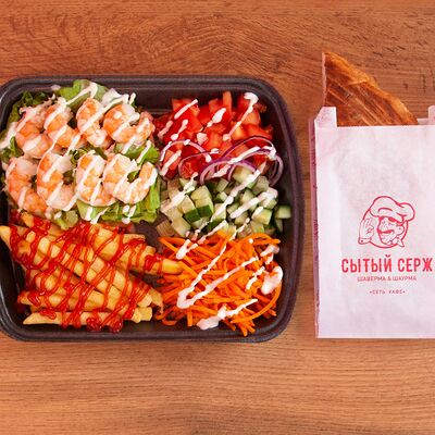 С креветками открытая в Сытый Серж по цене 680 ₽