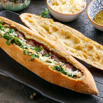 Люля-кебаб из курицы в тесте в Баклажан в ТЦ 