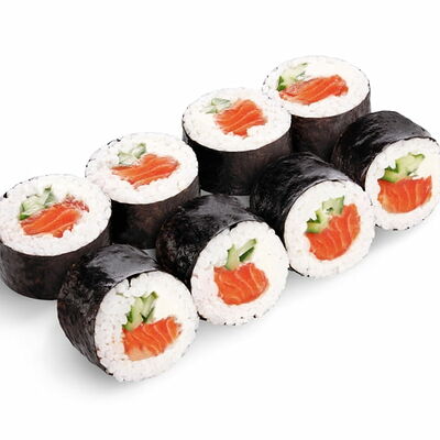 Ролик №3 с атлантическим лососем и хрустящим огурцом в Rolik по цене 430 ₽