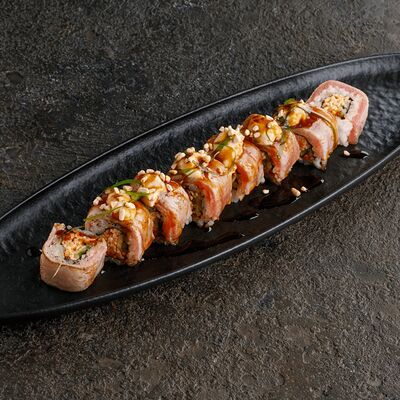 Опаленный тунец-острый краб-соус халапеньов Puberty по цене 780 ₽