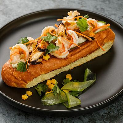 Хот-дог Луизиана в Rakiru по цене 400 ₽