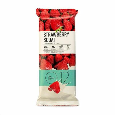 Батончик протеиновый О12 вафельный Клубника-Йогурт в Азбука Вкуса Экспресс Меню по цене 157 ₽